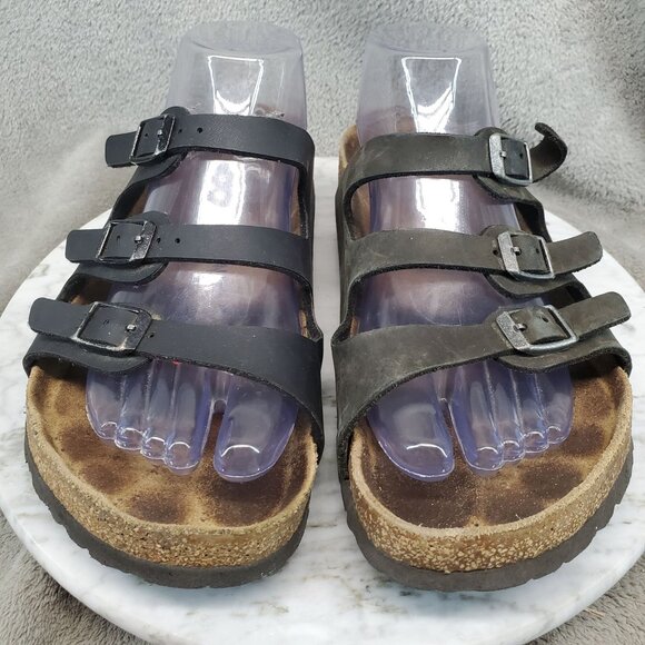 Birkenstock Shoes Womens EU 39 US 8-8.5 Brown Birko Flor Florida Sandals - Picture 5 of 11